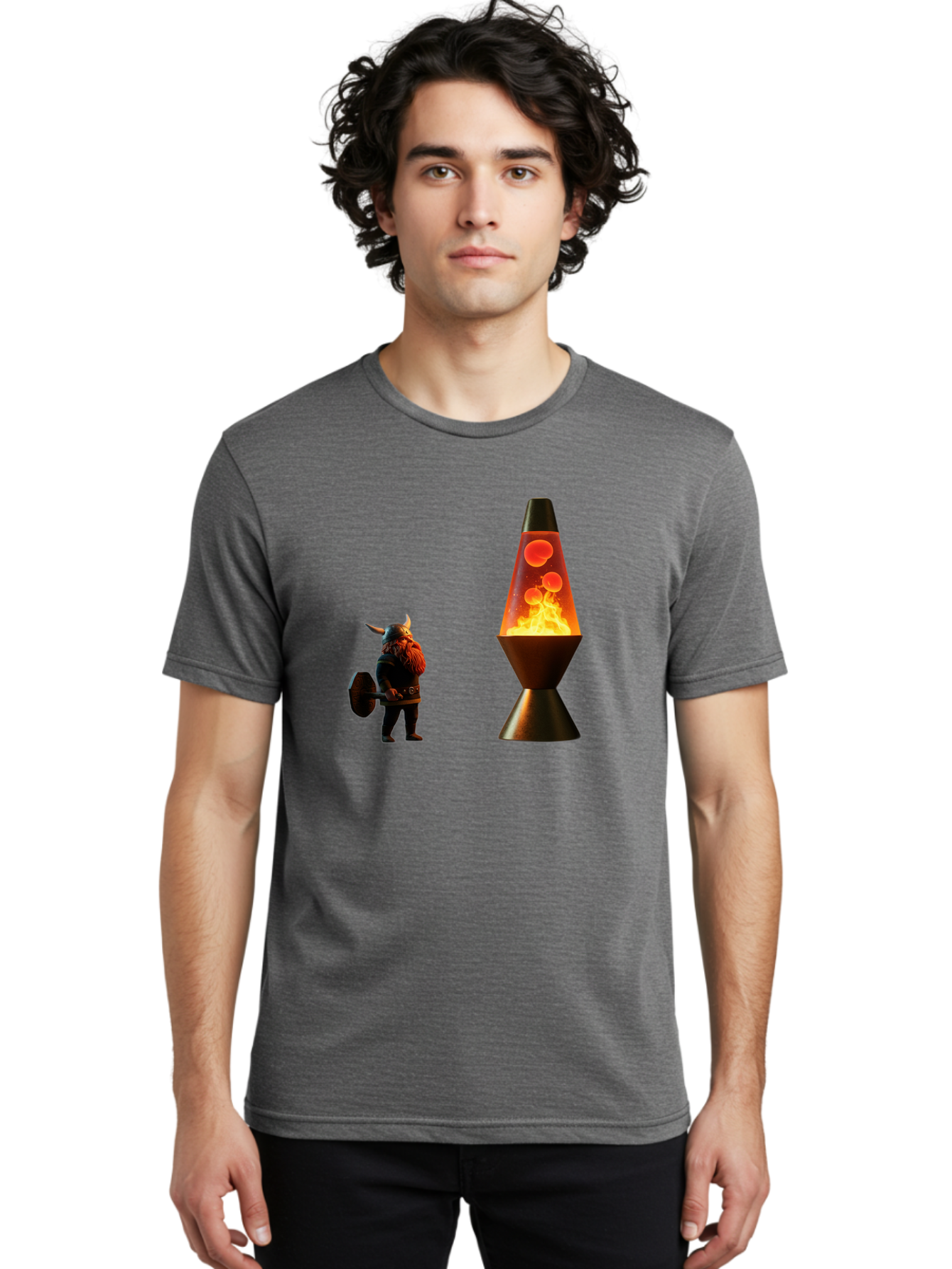 Viking-Lava-Lamp Men'S Graphic Tee, 100% Cotton, Comfortable Casual Summer Wear, Machine Washable, Vintage Camera, Old Camera, Antique Camera, Black Camera, Classic Photography, Photography Equipment, Nostalgic Device, Film Camera, Camera Art Bao994