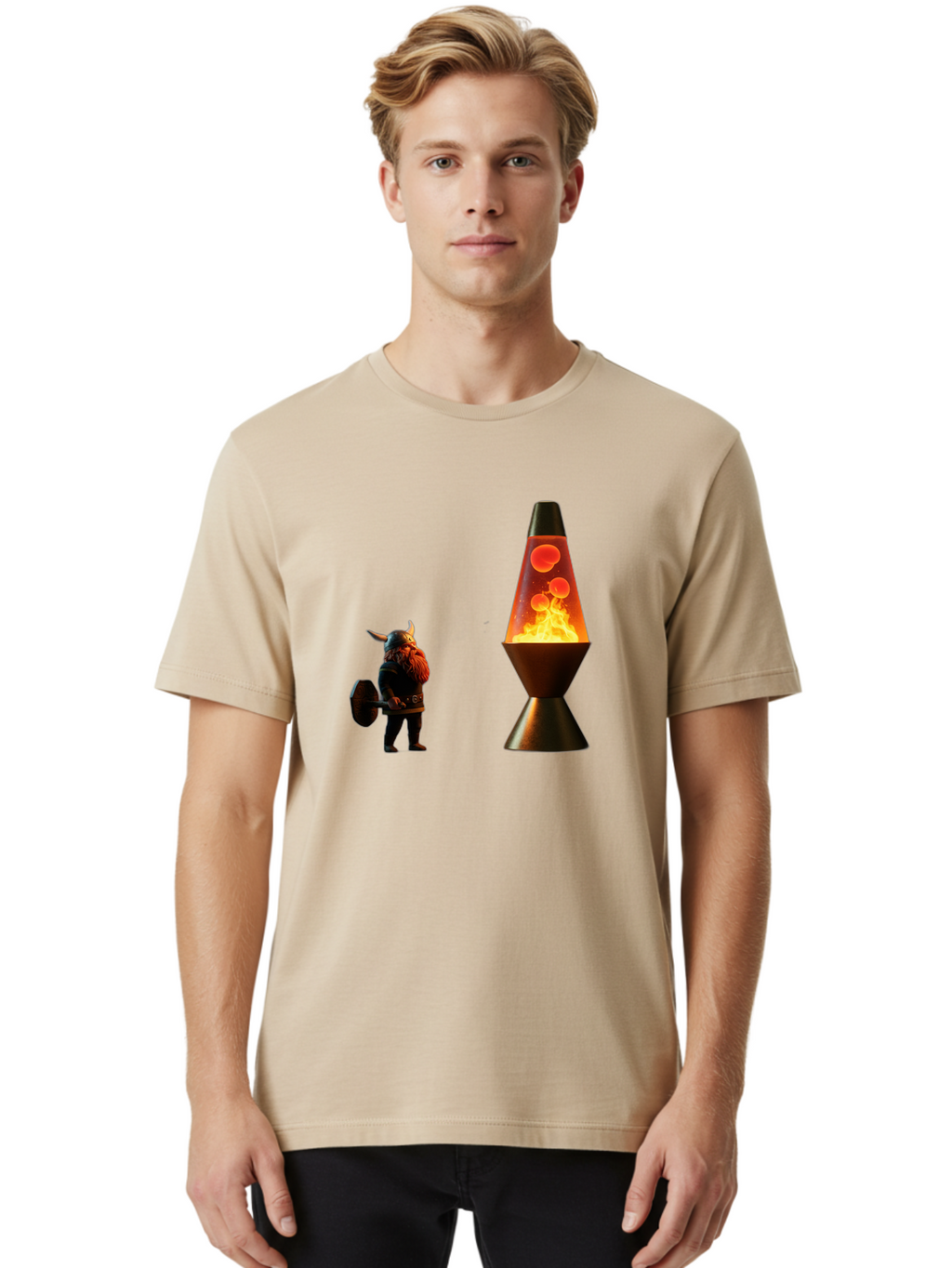 Viking-Lava-Lamp Men'S Graphic Tee, 100% Cotton, Comfortable Casual Summer Wear, Machine Washable, Vintage Camera, Old Camera, Antique Camera, Black Camera, Classic Photography, Photography Equipment, Nostalgic Device, Film Camera, Camera Art Bao994