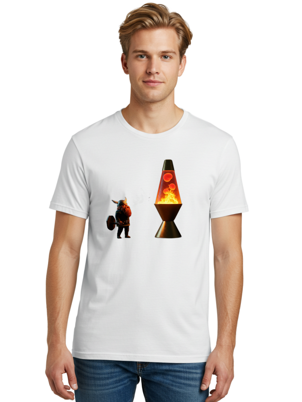 Viking-Lava-Lamp Men'S Graphic Tee, 100% Cotton, Comfortable Casual Summer Wear, Machine Washable, Vintage Camera, Old Camera, Antique Camera, Black Camera, Classic Photography, Photography Equipment, Nostalgic Device, Film Camera, Camera Art Bao994