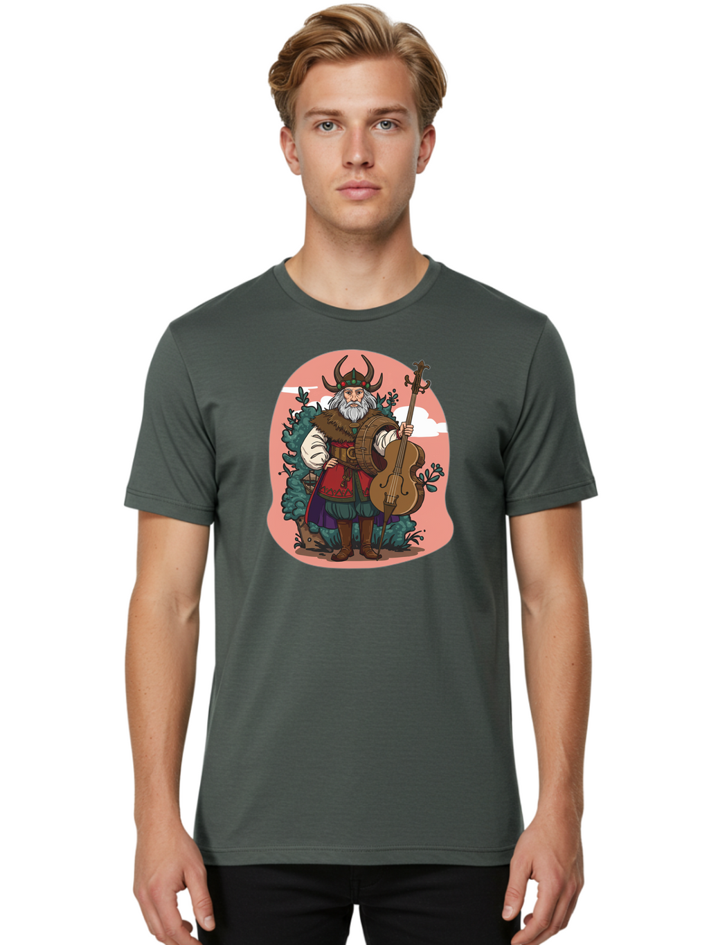 Viking-Musician Men'S Graphic Tee, 100% Cotton, Comfortable Casual Summer Wear, Machine Washable, Vintage Camera, Old Camera, Antique Camera, Black Camera, Classic Photography, Photography Equipment, Nostalgic Device, Film Camera, Camera Art Bao995