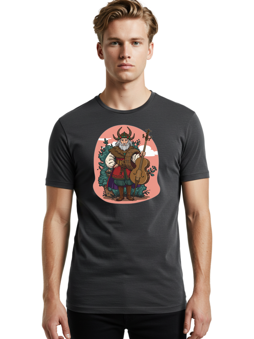 Viking-Musician Men'S Graphic Tee, 100% Cotton, Comfortable Casual Summer Wear, Machine Washable, Vintage Camera, Old Camera, Antique Camera, Black Camera, Classic Photography, Photography Equipment, Nostalgic Device, Film Camera, Camera Art Bao995