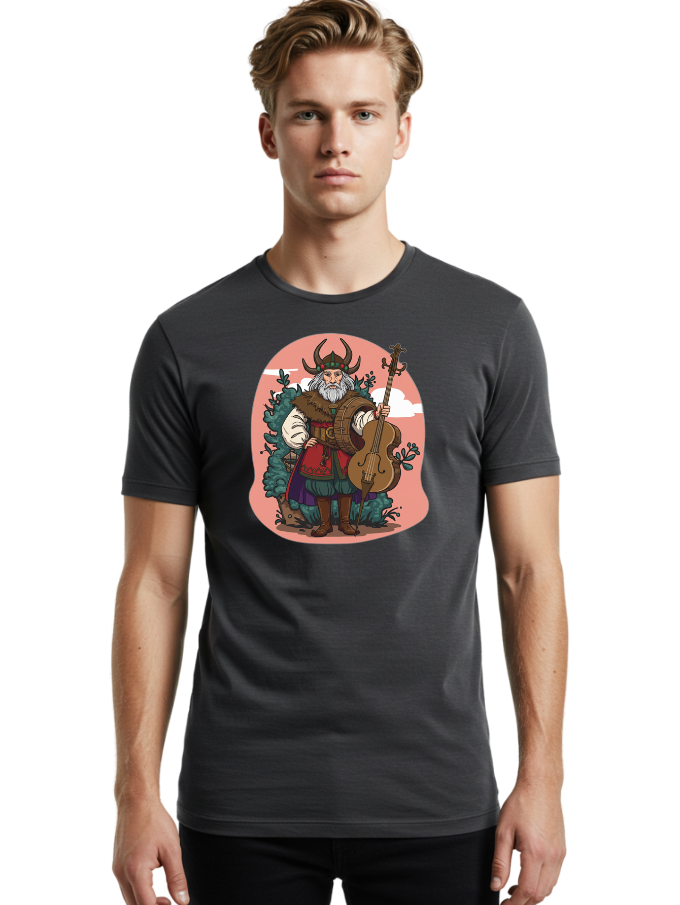 Viking-Musician Men'S Graphic Tee, 100% Cotton, Comfortable Casual Summer Wear, Machine Washable, Vintage Camera, Old Camera, Antique Camera, Black Camera, Classic Photography, Photography Equipment, Nostalgic Device, Film Camera, Camera Art Bao995