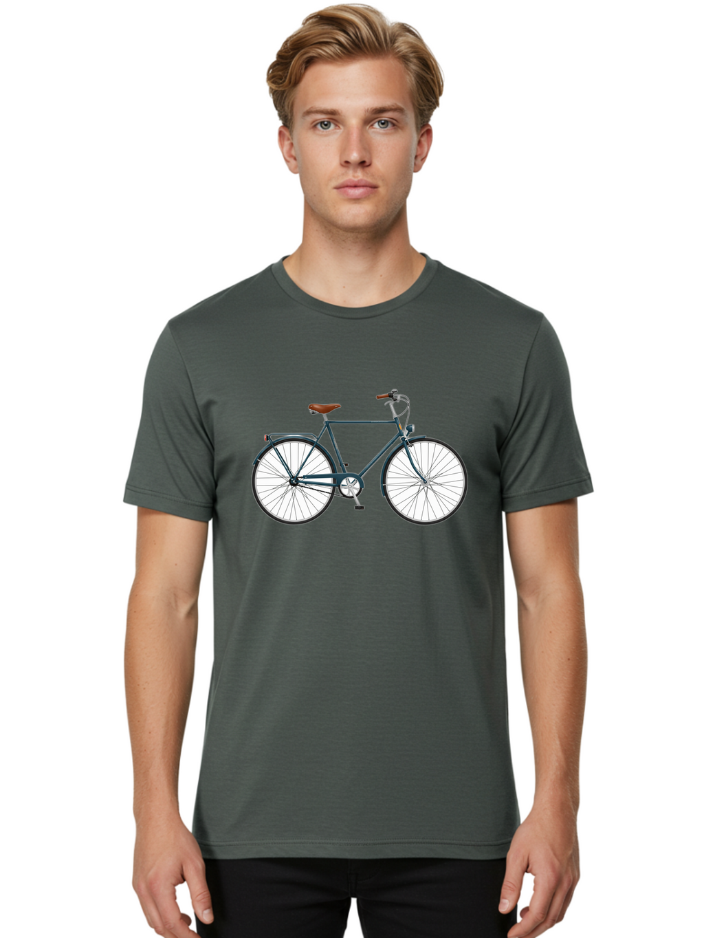 Vintage-Bicycle Men'S Graphic Tee, 100% Cotton, Comfortable Casual Summer Wear, Machine Washable, Vintage Camera, Old Camera, Antique Camera, Black Camera, Classic Photography, Photography Equipment, Nostalgic Device, Film Camera, Camera Art Bao997
