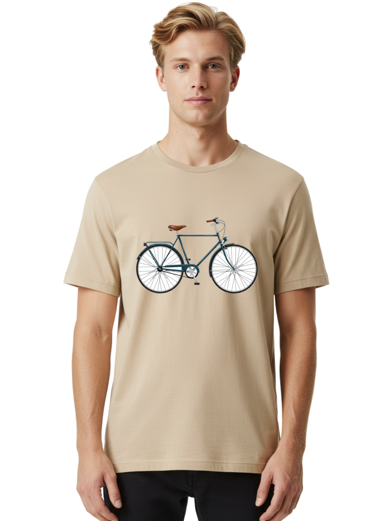 Vintage-Bicycle Men'S Graphic Tee, 100% Cotton, Comfortable Casual Summer Wear, Machine Washable, Vintage Camera, Old Camera, Antique Camera, Black Camera, Classic Photography, Photography Equipment, Nostalgic Device, Film Camera, Camera Art Bao997
