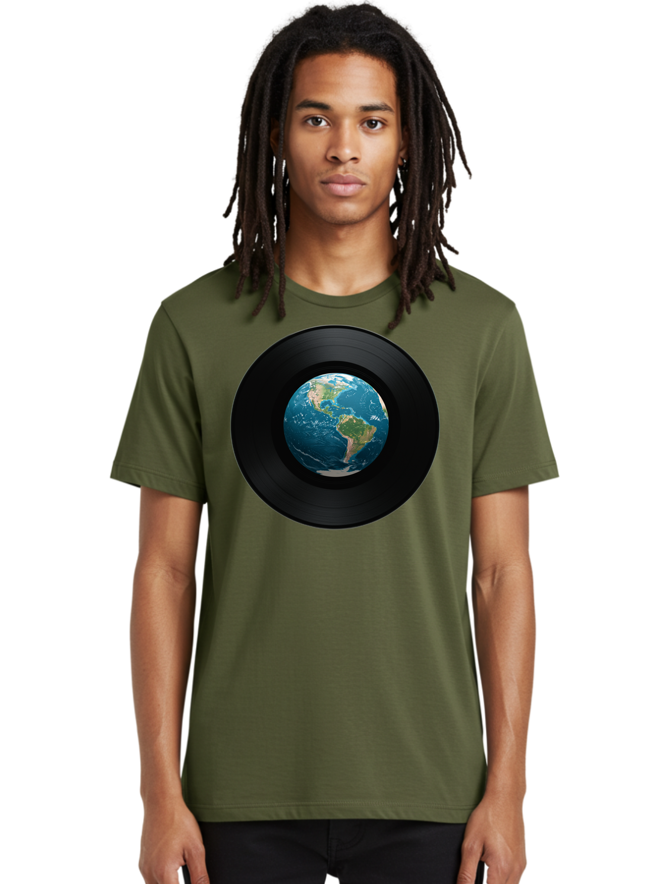 Vinyl-Record-Earth Men'S Graphic Tee, 100% Cotton, Comfortable Casual Summer Wear, Machine Washable, Vintage Camera, Old Camera, Antique Camera, Black Camera, Classic Photography, Photography Equipment, Nostalgic Device, Film Camera, Bao998